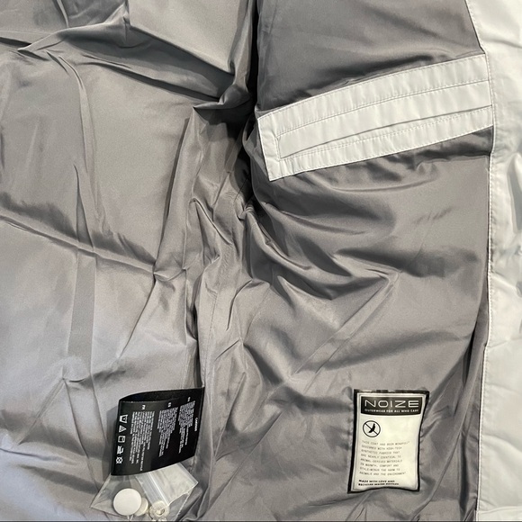 NWT Noize Vegan Aberdeen Mid-Length Puffer Winter Jacket in Sky Blue - Picture 12 of 16